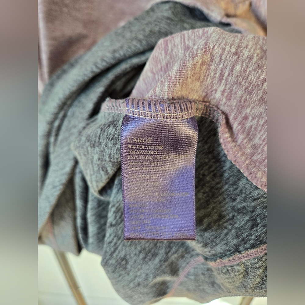 Serene Tangerine Pullover Knit Sweatshirt Womens Large Purple Ish Maroon Grey - Picture 4 of 4